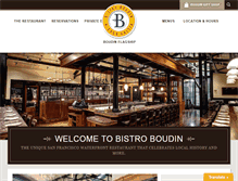 Tablet Screenshot of bistroboudin.com